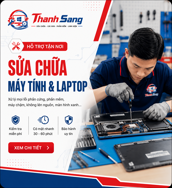 sửa chữa máy tính, laptop