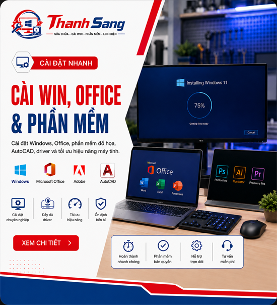 cài win, office